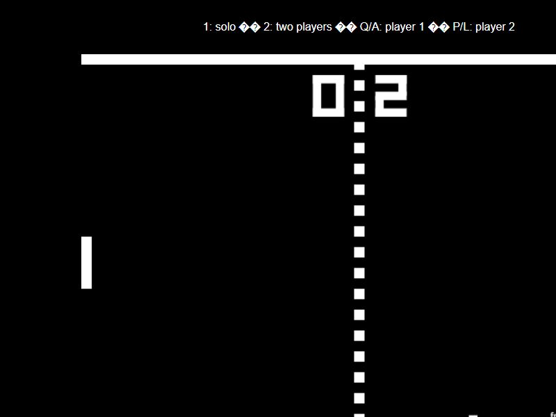 Pong gameplay